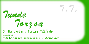 tunde torzsa business card